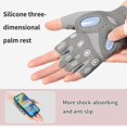 thumbnail image 3 of Workout Gloves Women Gym Gloves Fingerless Gloves for Weightlifting Lightweight Breathable Fitness Gloves Sports Gloves for Cycling Exercise Training Climbing Excellent Grip Cushion Pads, 3 of 6