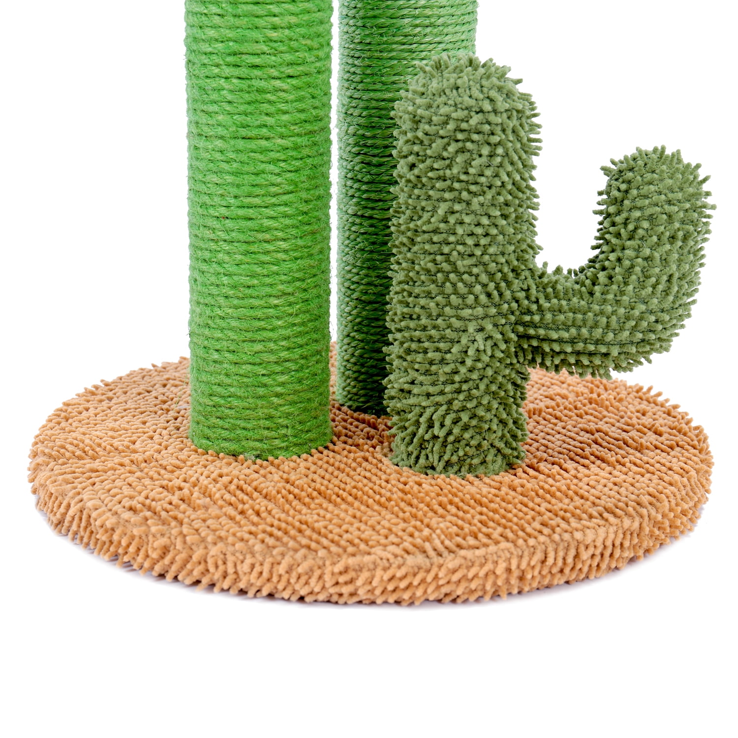 Pefilos 20" Cat Scratching Post for Furniture Cactus Cat Scratcher for Indoor Cats Featuring with 3 Scratching Poles and Interactive Dangling Ball Cat Tower for Adult Cats, M Pefilos 20" Cat Scratching Post for Furniture Cactus Cat Scratcher for Indoor Cats Featuring with 3 Scratching Poles and Interactive Dangling Ball Cat Tower for Adult Cats, M