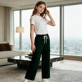 thumbnail image 2 of Boys Girls Sweatpants Straight Wide Leg Baggy Pants Kids Open Bottom Athletic Basic Casual Trousers Fall Winter Clothing 5-16Y, 2 of 10