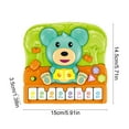 thumbnail image 3 of Loespoir Early Education Animals Music Electronic Piano, Puzzle Early Education Toys, Animal Sound Keyboard, For Musical Learning, Animal Recognition, Interactive Play(A), 3 of 7