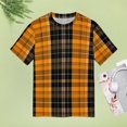thumbnail image 5 of Flower Grid Pattern T-Shirts Casual T-Shirt Short Sleeve Women Trendy Tshirt Beach Custom Tops, 5 of 5