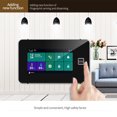thumbnail image 4 of 2G/WiFi GSM Tuya Wireless Home Alarm System 4.3-inch Full Touch Screen Alarm Panel SOS Anti-theft Alarm Temperature and Humidity Wireless Alarm System for Home Security, 4 of 9