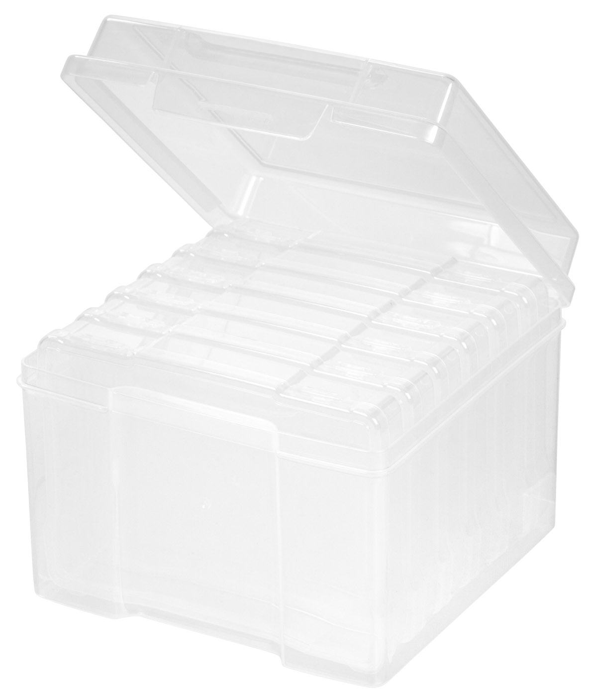 IRIS USA, 5' x 7' Photo, Craft, Hobby Storage Cases and Embellishment Craft Keeper, Clear