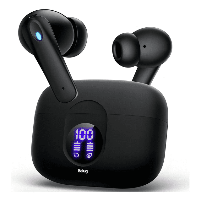 Audífonos inalámbricos Belug bluetooth negros