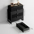 thumbnail image 5 of LGHM 4 Drawer Dresser, Modern Fluted Chest of Drawers for Bedroom, Living Room, Black, 5 of 11
