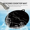 thumbnail image 2 of opvise Induction Cooktop Mat Kitchen Induction Cooker Cookware Protector Silicone Mat Reusable Heat Insulated Round/Rectangular Pad, 2 of 8