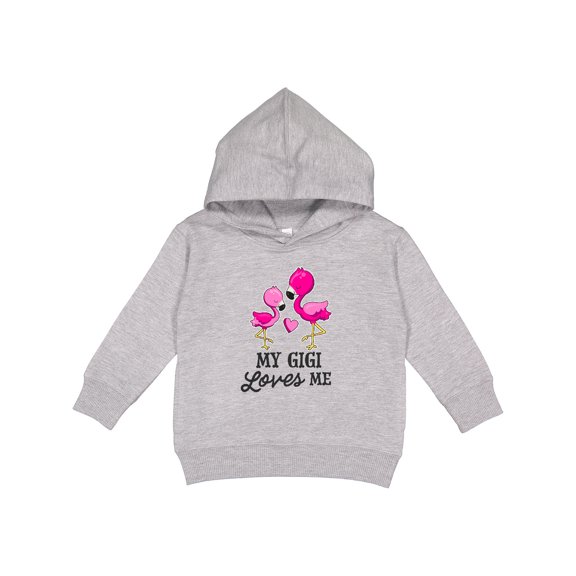 Inktastic My Gigi Loves Me with Two Flamingos Toddler Hoodie