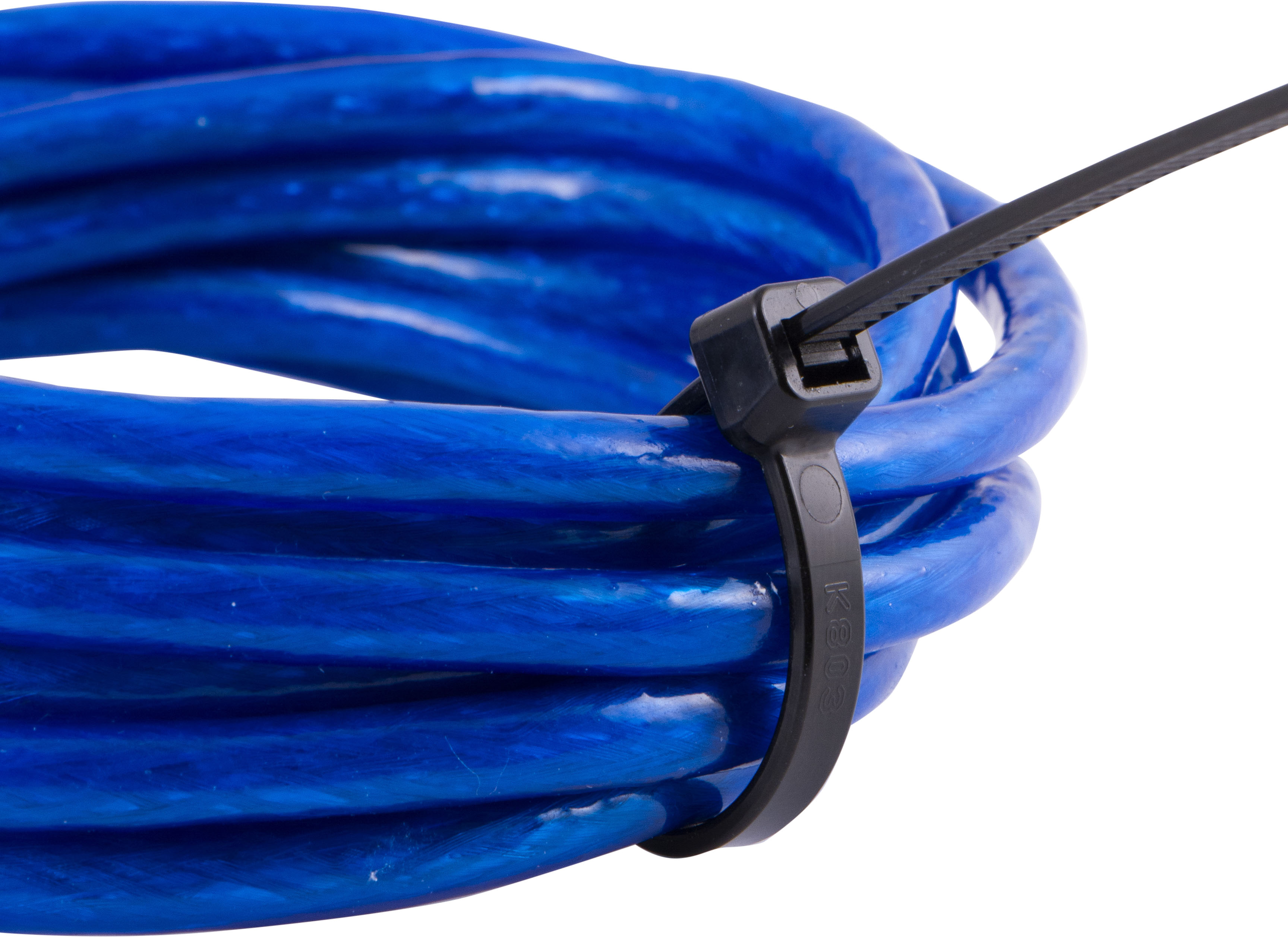 Hyper Tough 11in. Black Zip Ties 100 Pack, 75lb Tensile Strength, Nylon Mount Cable Ties, Resealable Bag, 25469 - image 3 of 7