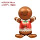 thumbnail image 3 of (1 pieza) Accesorios de decoración para fiestas navideñas, accesorios para fotos, juguetes, globo grande 4D de pie con forma de reno de Papá Noel, árbol de Navidad, dibujos animados, globo de película, 3 of 5