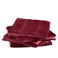 thumbnail image 3 of Home Soft Things Pleated Velvet 4 Piece Throw Pillow Cover Set - Garnet - 20" x 20", 3 of 3