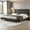 Gray, variant on Kojooin Twin Upholstered Bed Frame with Adjustable Headboard, Modern Linen Platform Bed with Wooden Slat Support
