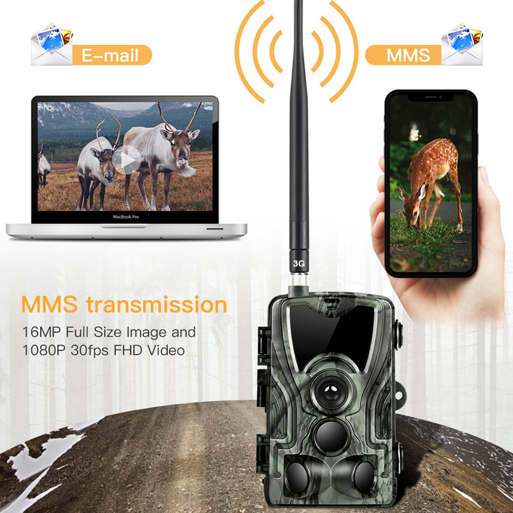 3G HD 16MP Trail Camera Waterproof Outdoor Hunting Cam with IR Led Night Vision 