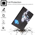 thumbnail image 3 of Slim Fit Case for Amazon Kindle Fire HD 10.1" 11th Gen(2021), Fire HD 10 Plus Cover, Allytech PU Leather Shock-Absorption Adjustable Stand Auto Wake Sleep Smart Case and Cover, Butterfly Cat, 3 of 7