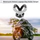 thumbnail image 3 of Gancho colgante para motocicleta tipo mariposa abierto-cerrado soporte para casco de motocicleta, bolsa de equipaje, colgador para scooters bicicletas negro blanco 1 Pc 64mm, 3 of 7