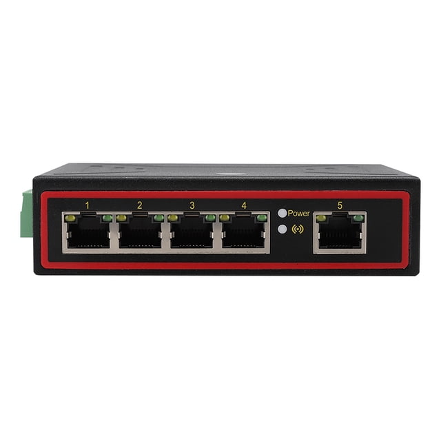 Red Ethernet de 5 puertos Gigabit de grado industrial