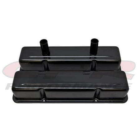 

CFR HZ-8215-PBK Aluminum Stamped Tall Valve Covers Chevy Small Block Circle Track 283- 400 - Anodized Black