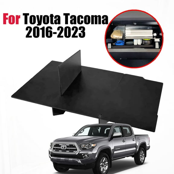 Car Glove Storage Box Dividers Insert Organizer Fit For Toyota Tacoma 2016-2023
