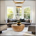 thumbnail image 2 of 35.43"Vintage Style Bucket Shaped Coffee Table for Office, Dining Room and Living Room,Natural, 2 of 12