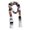 C, variant on Krdevn Women Y2K Color Block Stripe Scarf, Mohair Knit Slim Neck Wrap, Fall Winter Decorative Narrow Scarves for Outfit