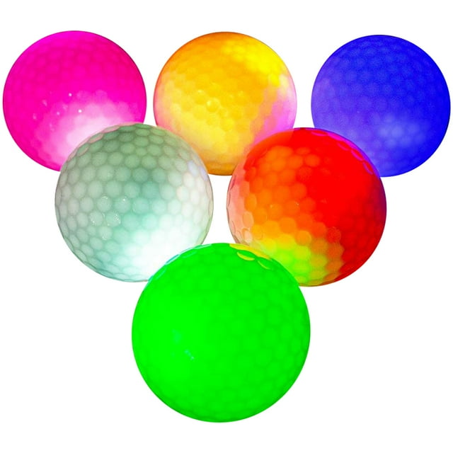 Bangcool Golf Ball Creative LED Light up Golf Training Ball Golf Practice Ball for Night