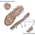 thumbnail image 3 of DREAM PAIRS Sandalias planas de verano con diseño de gladiador para mujer Dream Pairs DFS211, 3 of 5