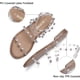 thumbnail image 3 of DREAM PAIRS Sandalias planas de verano con diseño de gladiador para mujer Dream Pairs DFS211, 3 of 5