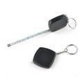thumbnail image 2 of Plertrvy Clearance Portable Multifunctional Black Square Male 2M/6Ft With Keychain Extendable Reducing Ruler Black Square Metric Measuring Tape(Black@1230), 2 of 8
