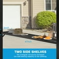 thumbnail image 6 of COBIZI 6'x8' Hardtop Grill Gazebo for Patio Double Galvanized Steel Roof with 2 Side Shelves Outside Sun Shade Outdoor BBQ Gazebo Canopy, Black, 6 of 11