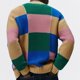 thumbnail image 3 of Mens Casual Colorblock V-Neck Cardigan Sweater Long Sleeve Button Down Overcoat, 3 of 8