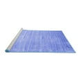 thumbnail image 2 of Ahgly Company Machine Washable Indoor Square Abstract Blue Contemporary Area Rugs, 5' Square, 2 of 4