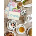 thumbnail image 4 of Easter Kitchen Dish Towels for Drying Dishes Set of 2, Spring Watercolor Bunny Eggs Flowers Pink Plaid Waffle Weave Microfiber Hand Tea Bathroom Towels Quick Dry & Absorbent Towel 15.7x23.6, 4 of 7