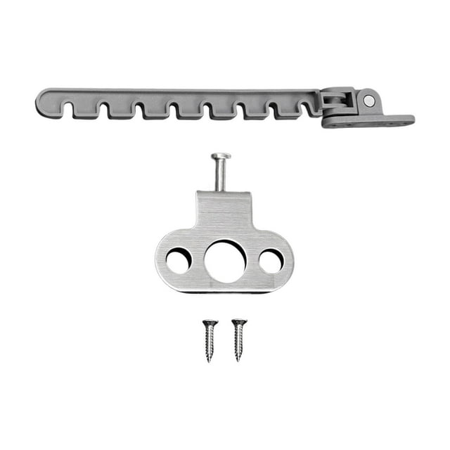 Casement Stay Latch Prevent Children Falling Metal Sliding Window Limiter Window Long Hook Grey