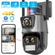 thumbnail image 1 of Cámara de seguridad PTZ para exteriores, videocámara 4K de 8MP con WIFI, Zoom 8X, tres lentes, pantalla Dual de Audio, seguimiento automático, videovigilancia CCTV, 1 of 3