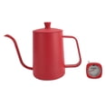 thumbnail image 2 of Té de Té de Acero inoxidable, Fácil de Limpieza Sobre El Café Hervidor de Café Pedido de Cuello de Cisne de Cajas de 600 ml Con Termómetro Para Uso Domémico, 2 of 7