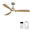 Brushed Nickel#46, variant on Tower Fan 52 Inch Smart Ceiling Fan with LED 18W Triple Color Dimmable Memory Lighting 3 Walnut Finish Blades and DC Motor,Box Fan