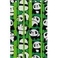 thumbnail image 5 of Coolnut Pandas in Bamboo Forest Thermal Insulated Blackout Grommet Printed Window Curtain - 84x55 in - 100% Polyester 2 Panels, Stitchingstyles, 5 of 6