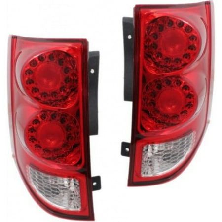 CarLights360: For 2015 2016 2017 2018 2019 Dodge Grand Caravan Tail Light Assembly Driver and Passenger Side | LED | CAPA Certified w/Bulbs | CH2800199 CH2801199
