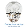 thumbnail image 4 of Shower Caps,Golden Retriever Waterproof Shower Cap for Women 4 Pieces,Double Reusable Hair Cover for Shower PEVA Elastic Stretch Hem, 4 of 7