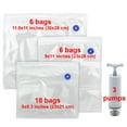 thumbnail image 2 of 30 Pack Felji Food Vacuum Sealer Bags with Hand Pump, BPA Free, Compatible to Foodsaver Sous Vide, Refill Bags with Unique Multi-Layer Construction, 2 of 6