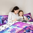 thumbnail image 5 of Castle Fairy Gradient Gamer Full Size Comforter Sets,Soccer Football Bedding Sets, 5 of 8