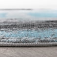 thumbnail image 3 of World Rug Gallery Modern Watercolor Abstract Design Area Rug - BLUE 5'x7', 3 of 9