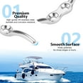 thumbnail image 4 of Sekonow 4 Pack Boat Cleats 2.7 Inch, 316 Stainless Steel Heavy Duty Dock Cleats Marine Grade, Tie Down Rope Cleat, Include Mounting Screws and Anchors, 4 of 7