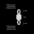 thumbnail image 2 of 200PCS PCB Board Isolation Column, Nylon Reverse Locking Circuit Board Clips Standoff Support Height 3mm /0.12", 2 of 7