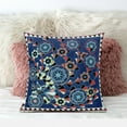 thumbnail image 2 of Amrita Sen Designs Amrita Sen Glory of Flowers Peacock Faux Suede Accent Pillow 20" x 20", 2 of 4
