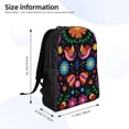 thumbnail image 4 of Fotbe Colorful Floral2 Travel Laptop Backpack, Business Slim Sturdy Laptops Backpack, Water Resistant College School Computer Bag Gift for Men & Women Fits 15.6 Inch Notebook, 4 of 8