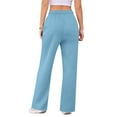 thumbnail image 3 of Resicozy Womens Sweatpants 2025 Fall Baggy Wide Leg Sweatpant Drawstring Straight Leg Sweat Pants with Pockets Light Blue XL, 3 of 8