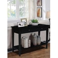 thumbnail image 4 of Home Square Spencer Wood Console Server Table in Black - Set of 2, 4 of 11