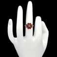 thumbnail image 2 of Natural Hessonite Garnet & Turquoise 925 Sterling Silver Ring s.8 Jewelry DGR1127_B_8 R-1031, 2 of 6