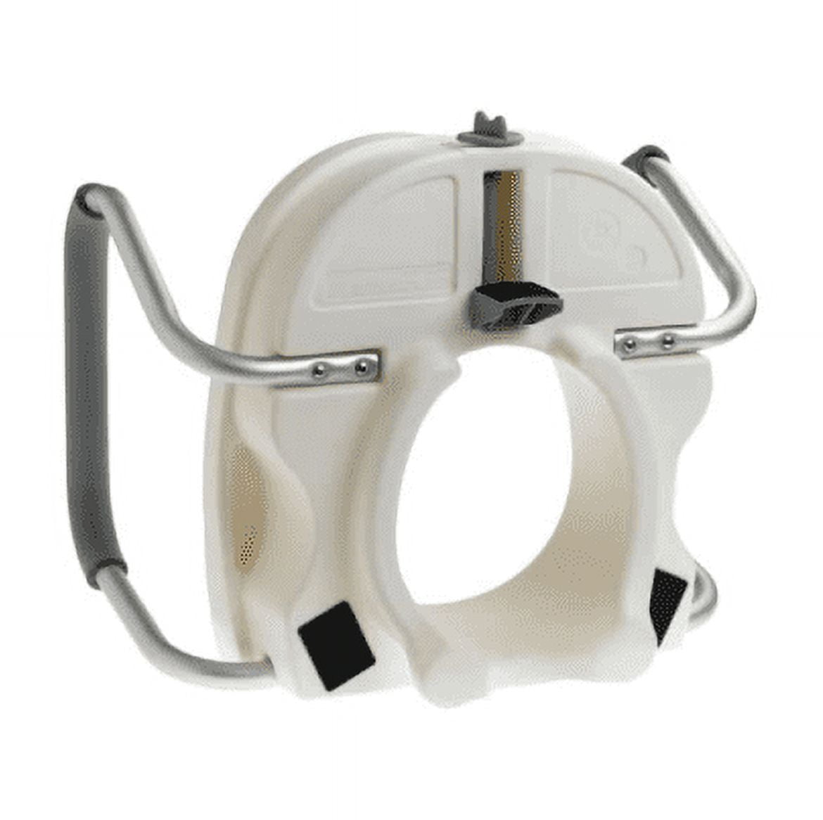 Carex EZ Lock Raised Toilet Seat with Handles, Adjustable Removable Arms, Adds 5", 300 lb Capacity