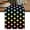 Black, variant on Colorful Polka Dot Table Runner, Cartoon Watercolor Geometric Beige Washable Cotton Linen Table Runners 36 Inches Long, Dresser Scarf Runner for Nightstand/End Tables/Round Tables 13''x36''
